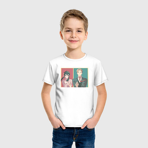 Детская футболка Йор и Лойд - Семья шпиона / Белый – фото 3