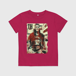 Футболка хлопковая детская Том Харди - кинозвезда, цвет: маджента