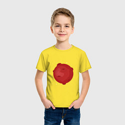 Футболка хлопковая детская Марс, цвет: желтый — фото 2