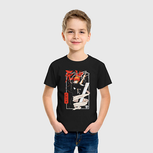 Детская футболка Ичиго с банкаем / Черный – фото 3