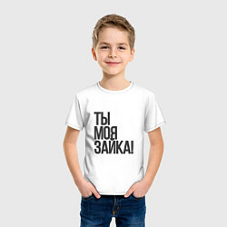 Футболка хлопковая детская Зайке, цвет: белый — фото 2