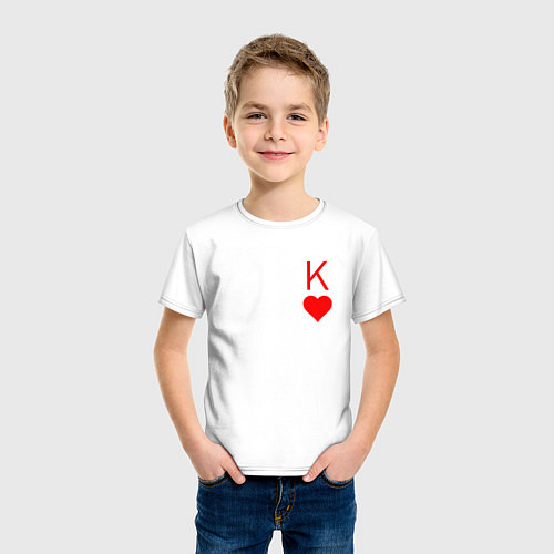 Детская футболка Король арт / Белый – фото 3