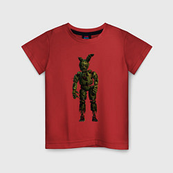 Футболка хлопковая детская Springtrap, цвет: красный