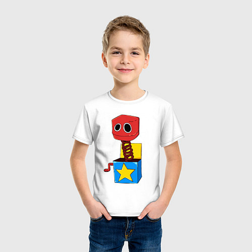 Детская футболка Бокси Бу Поппи Плейтайм / Белый – фото 3