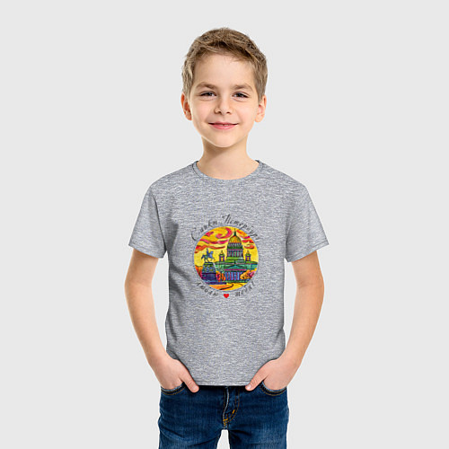 Детская футболка Санкт-Петербург, Исаакиевский собор / Меланж – фото 3