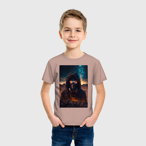 Детская футболка Пусстынный странник / Пыльно-розовый – фото 3