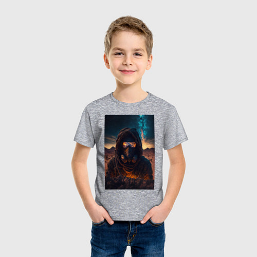 Детская футболка Пусстынный странник / Меланж – фото 3