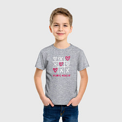 Футболка хлопковая детская Love wins love, цвет: меланж — фото 2