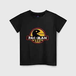 Футболка хлопковая детская Pac-man game, цвет: черный
