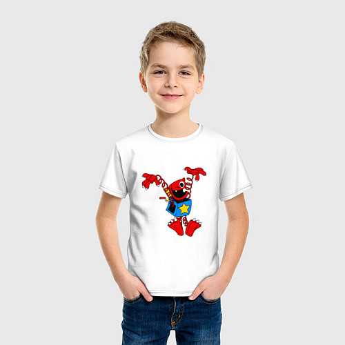 Детская футболка Boxy boo - poppy / Белый – фото 3