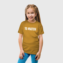 Футболка хлопковая детская To match, цвет: горчичный — фото 2