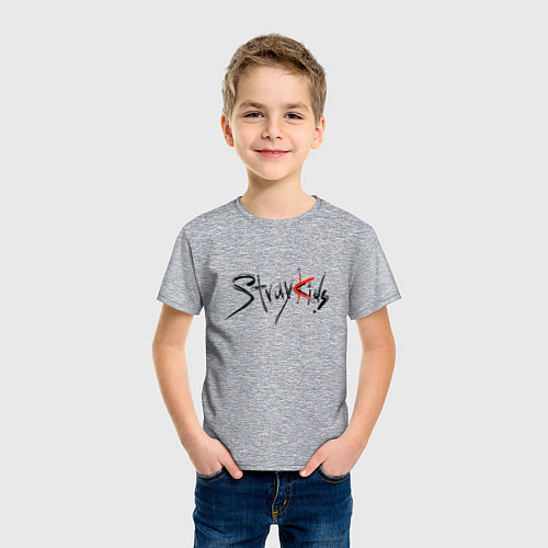 Детская футболка Бойзбэнд Стрей Кидс / Меланж – фото 3