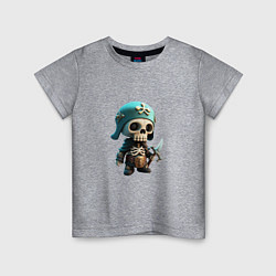 Детская футболка Воин скелетон