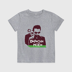Футболка хлопковая детская DM portrait, цвет: меланж