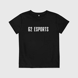Футболка хлопковая детская G2 ESPORTS, цвет: черный