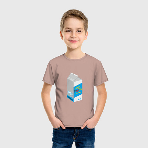Детская футболка Milk one pack vagodroch / Пыльно-розовый – фото 3