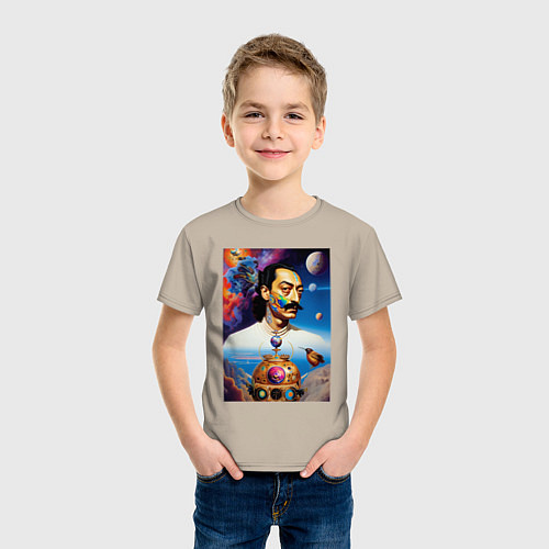 Детская футболка Сальвадор Дали: Сюрреализм / Миндальный – фото 3