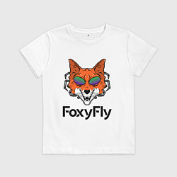 Футболка хлопковая детская FoxyFly, цвет: белый