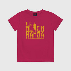 Футболка хлопковая детская The black mamba, цвет: маджента