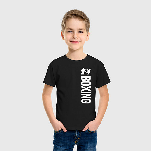 Детская футболка Русский бокс / Черный – фото 3