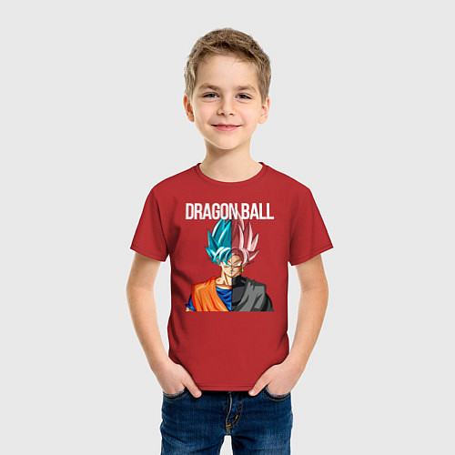 Детская футболка Dragon ball Гоку / Красный – фото 3