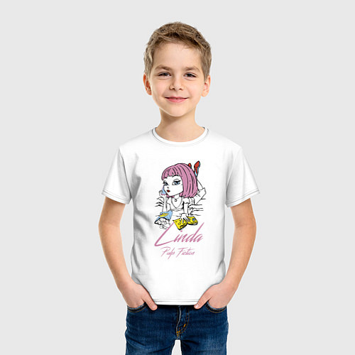 Детская футболка Linda - pulp fiction / Белый – фото 3