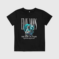 Футболка хлопковая детская Elon Mops, цвет: черный