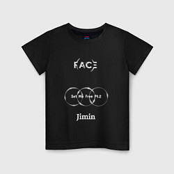 Футболка хлопковая детская JIMIN FACE Set Me Free, цвет: черный