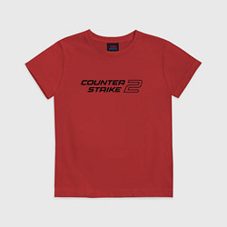 Футболка хлопковая детская Counter Strike 2, цвет: красный