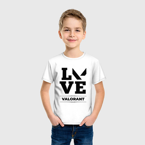 Детская футболка Valorant love classic / Белый – фото 3