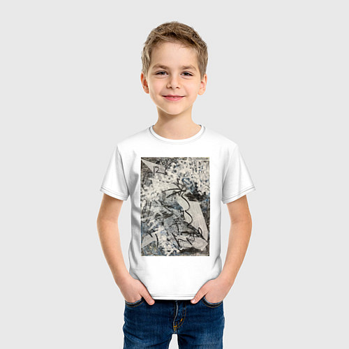 Детская футболка Абстракция небо / Белый – фото 3