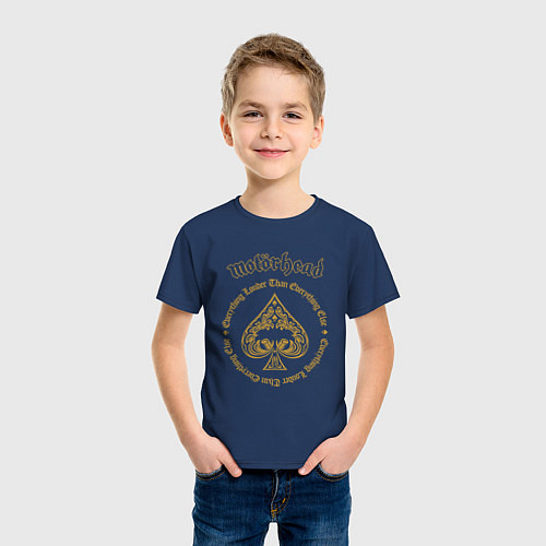 Детская футболка Motorhead золотой / Тёмно-синий – фото 3