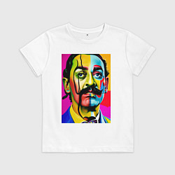 Футболка хлопковая детская Salvador Dali, цвет: белый