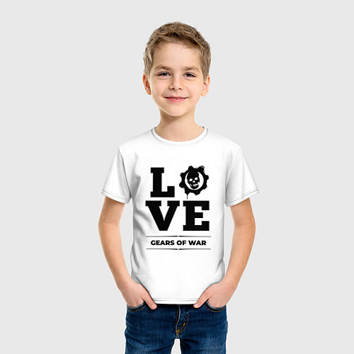 Детская футболка Gears of War love classic / Белый – фото 3