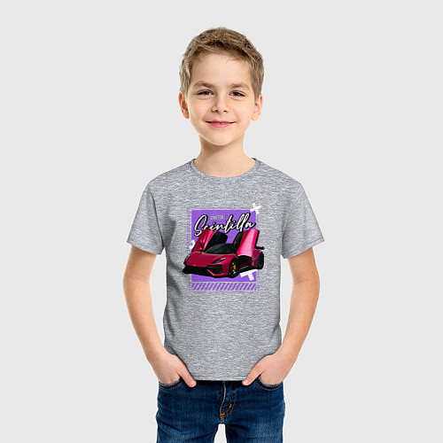 Детская футболка Сivetta scintilla drive / Меланж – фото 3