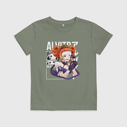 Футболка хлопковая детская Гербор Арвит, цвет: авокадо