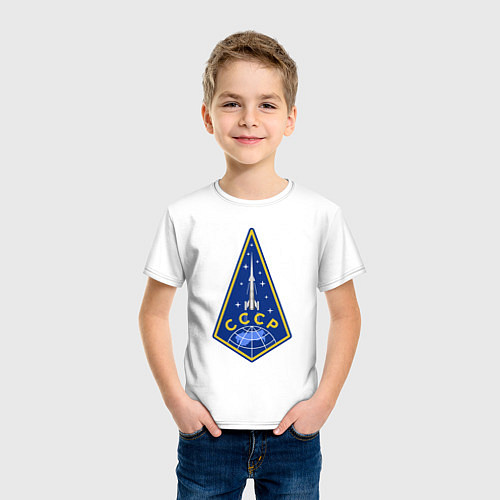 Детская футболка Полёт СССР / Белый – фото 3