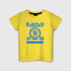 Футболка хлопковая детская FC Chelsea London, цвет: желтый