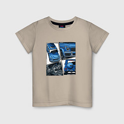 Футболка хлопковая детская Mercedes-Benz G63 AMG Gelandewagen V1, цвет: миндальный