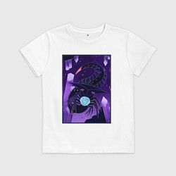 Футболка хлопковая детская Subnautica подводный монстр, цвет: белый