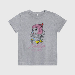 Футболка хлопковая детская Natalya - pulp fiction, цвет: меланж
