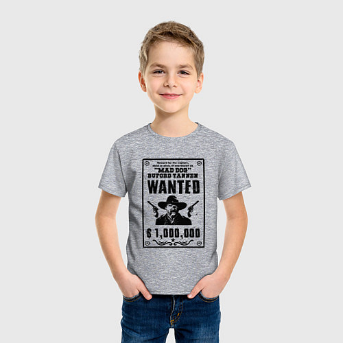 Детская футболка Mad Dog бешеный пес / Меланж – фото 3