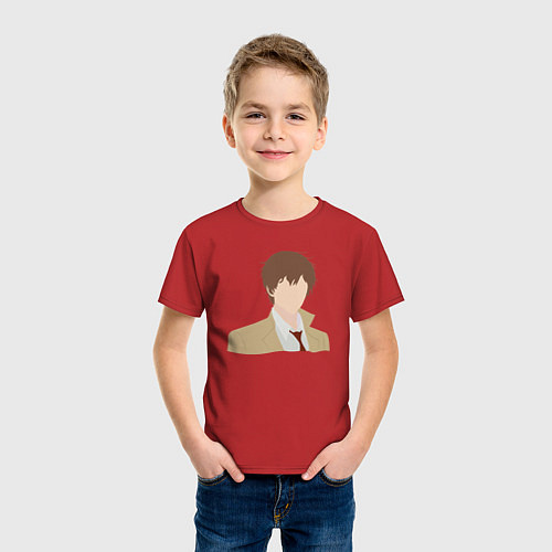 Детская футболка Силуэт Лайт Ягами / Красный – фото 3