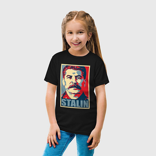 Детская футболка Stalin USSR / Черный – фото 4