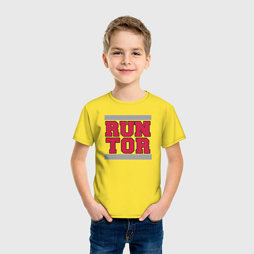 Детская футболка Run Toronto Raptors / Желтый – фото 3