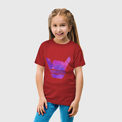 Футболка хлопковая детская Yamaster Gradient, цвет: красный — фото 2