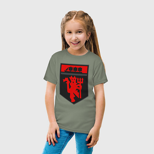 Детская футболка Manchester logo / Авокадо – фото 4