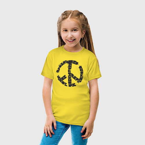 Детская футболка Puzzle peace / Желтый – фото 4