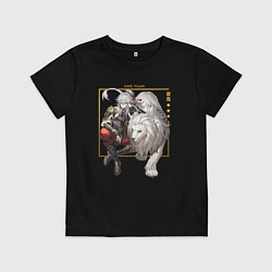 Футболка хлопковая детская Jing Honkai, цвет: черный