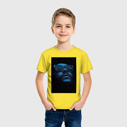 Футболка хлопковая детская Взгляд в пустоту, цвет: желтый — фото 2